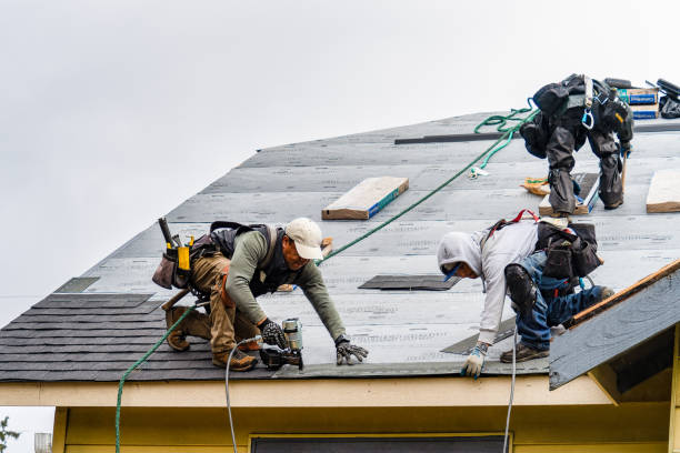 Professional Roofing technician working in North Chatham, MA
